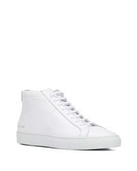 weiße hohe Sneakers aus Leder von Common Projects