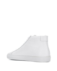 weiße hohe Sneakers aus Leder von Common Projects