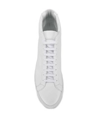 weiße hohe Sneakers aus Leder von Common Projects