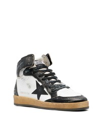 weiße hohe Sneakers aus Leder von Golden Goose