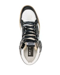 weiße hohe Sneakers aus Leder von Golden Goose