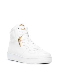 weiße hohe Sneakers aus Leder von Roberto Cavalli