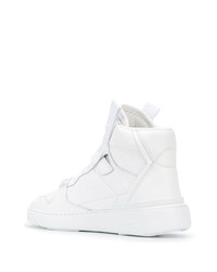 weiße hohe Sneakers aus Leder von Givenchy