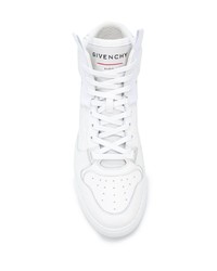 weiße hohe Sneakers aus Leder von Givenchy