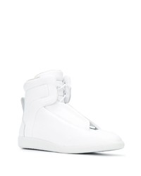 weiße hohe Sneakers aus Leder von Maison Margiela