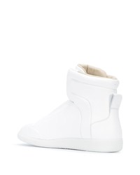 weiße hohe Sneakers aus Leder von Maison Margiela