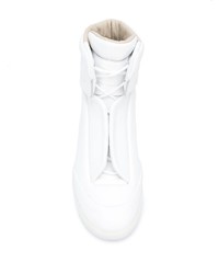 weiße hohe Sneakers aus Leder von Maison Margiela