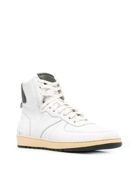 weiße hohe Sneakers aus Leder von Rhude