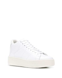 weiße hohe Sneakers aus Leder von Maison Margiela