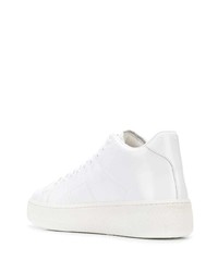 weiße hohe Sneakers aus Leder von Maison Margiela