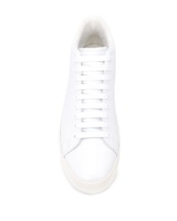 weiße hohe Sneakers aus Leder von Maison Margiela