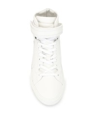 weiße hohe Sneakers aus Leder von Pierre Hardy