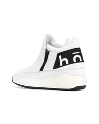 weiße hohe Sneakers aus Leder von Högl