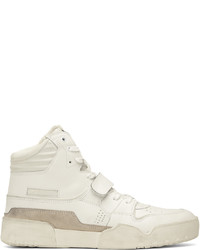 weiße hohe Sneakers aus Leder von Isabel Marant