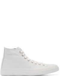 weiße hohe Sneakers aus Leder von Junya Watanabe