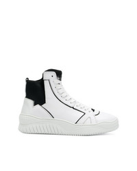 weiße hohe Sneakers aus Leder von Just Cavalli
