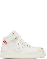 weiße hohe Sneakers aus Leder von Kenzo