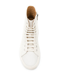 weiße hohe Sneakers aus Leder von Both