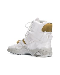 weiße hohe Sneakers aus Leder von Maison Margiela