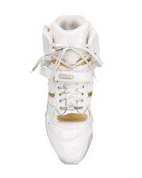 weiße hohe Sneakers aus Leder von Maison Margiela