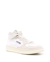 weiße hohe Sneakers aus Leder von AUTRY