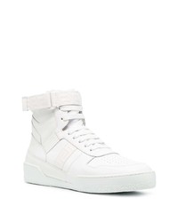 weiße hohe Sneakers aus Leder von Versace