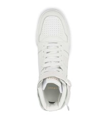 weiße hohe Sneakers aus Leder von Versace