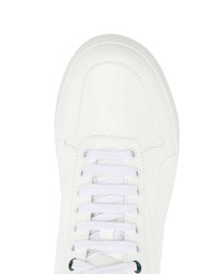weiße hohe Sneakers aus Leder von Mulberry