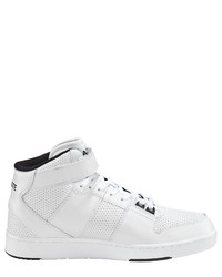 weiße hohe Sneakers aus Leder von Lacoste
