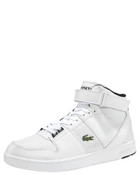 weiße hohe Sneakers aus Leder von Lacoste