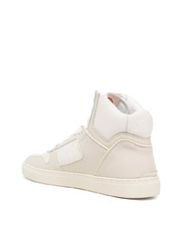 weiße hohe Sneakers aus Leder von Kurt Geiger London