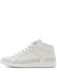 weiße hohe Sneakers aus Leder von Maison Margiela