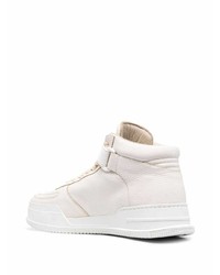 weiße hohe Sneakers aus Leder von DSQUARED2