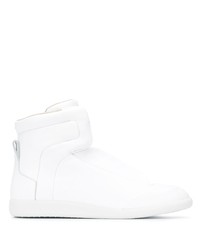 weiße hohe Sneakers aus Leder von Maison Margiela