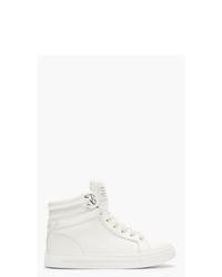 weiße hohe Sneakers aus Leder von Marc by Marc Jacobs