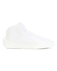 weiße hohe Sneakers aus Leder von Versace