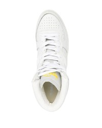 weiße hohe Sneakers aus Leder von Diadora