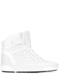 weiße hohe Sneakers aus Leder von MICHAEL Michael Kors