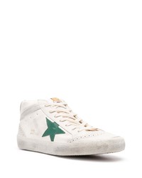 weiße hohe Sneakers aus Leder von Golden Goose