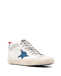 weiße hohe Sneakers aus Leder von Golden Goose