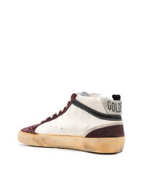 weiße hohe Sneakers aus Leder von Golden Goose