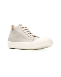 weiße hohe Sneakers aus Leder von Rick Owens DRKSHDW