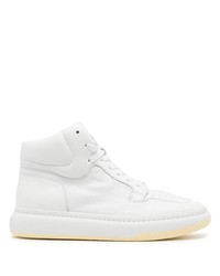 weiße hohe Sneakers aus Leder von MM6 MAISON MARGIELA