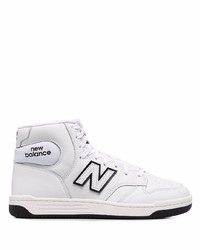 weiße hohe Sneakers aus Leder von New Balance