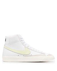 weiße hohe Sneakers aus Leder von Nike