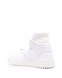 weiße hohe Sneakers aus Leder von Off-White