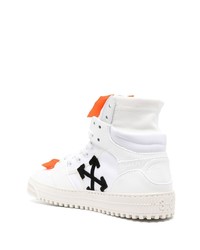 weiße hohe Sneakers aus Leder von Off-White