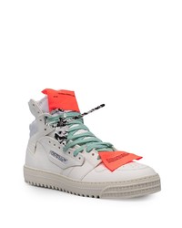 weiße hohe Sneakers aus Leder von Off-White