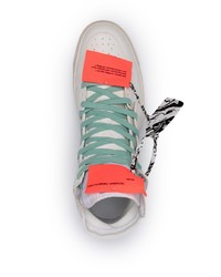 weiße hohe Sneakers aus Leder von Off-White