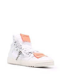 weiße hohe Sneakers aus Leder von Off-White